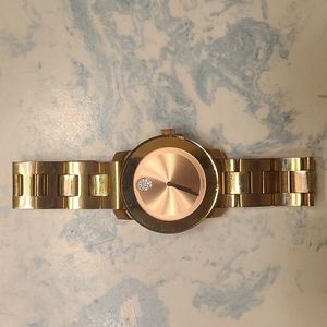 Movado Bold Rose Gold Used Needs Battery